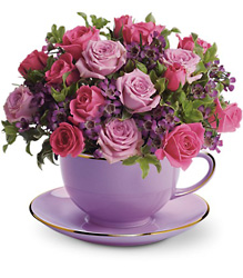 Teleflora's Cup of Roses Bouquet from Olney's Flowers of Rome in Rome, NY